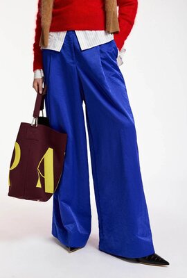 Essentiel Antwerp Weit geschnittene Hose Kobaltblau