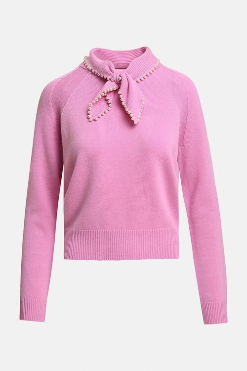 Essentiel Antwerp Pullover mit Schleifenkragen Pink