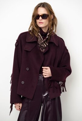 Dante 6 Haven Fringe Mantel Bordeaux
