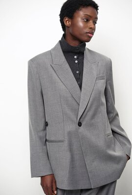 Dante 6 Bolton Wickelblazer grau