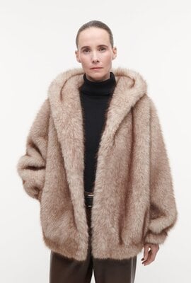 Studio AR by Arma Hailey Kunstpelzjacke beige