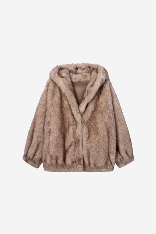 Studio AR by Arma Hailey Kunstpelzjacke beige