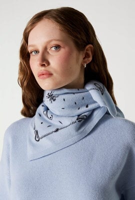 Absolut Cashmere Annabelle Print Schal Blau
