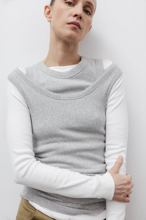Neeve Langarmshirt Offwhite
