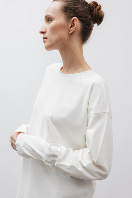 Neeve Langarmshirt Offwhite