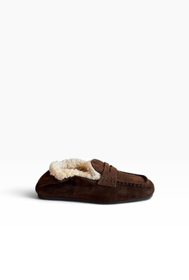 Posa Penny Loafer Squere Fur