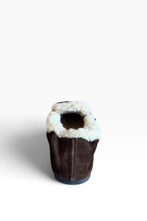 Posa Penny Loafer Squere Fur
