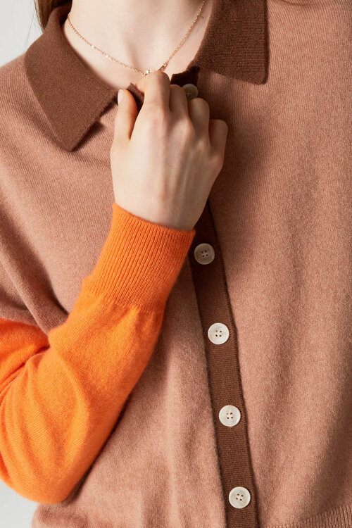Absolut Cashmere Majura Weste Braun