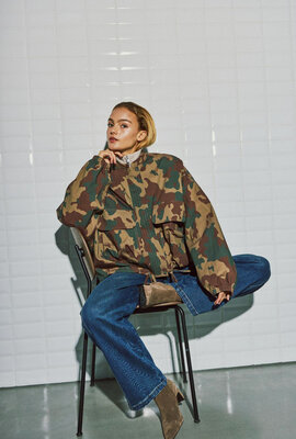 WITHBLACK Grüne WBLLEAH LS CAMO JACKE