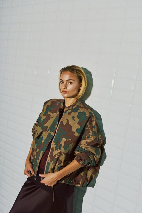 WITHBLACK Grüne WBLLEAH LS CAMO JACKE
