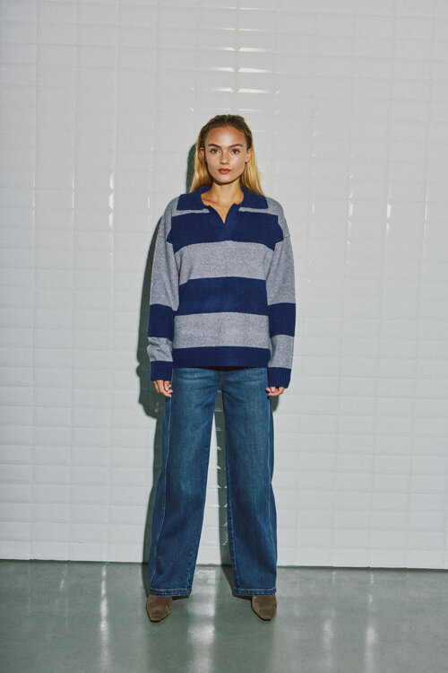 WITHBLACK Blaue WBLSHIRLEY HW WIDE JEANS