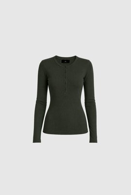 WITHBLACK WBLLULLU LS HENLEY TEE Grün
