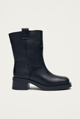 ALOHAS Rajan Lederstiefel Schwarz