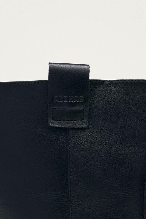 ALOHAS Rajan Lederstiefel Schwarz