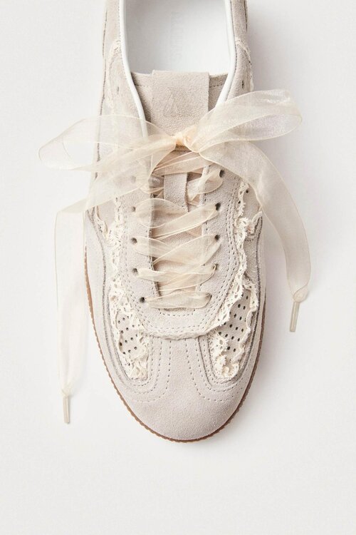 ALOHAS Off White TB.490 Häkel-Ledersneaker