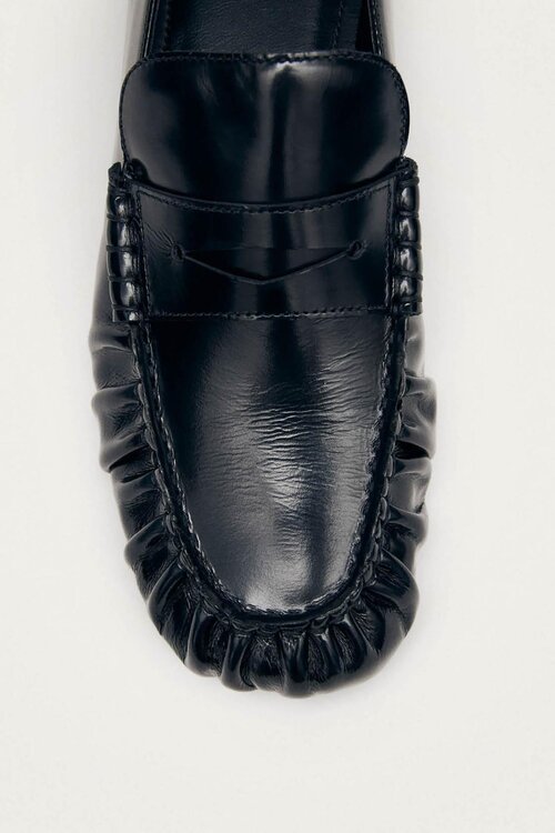 ALOHAS Aven Leder Loafers Schwarz