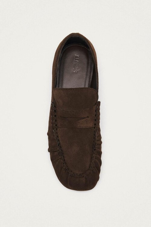 ALOHAS Brown Aven Wildleder-Loafers
