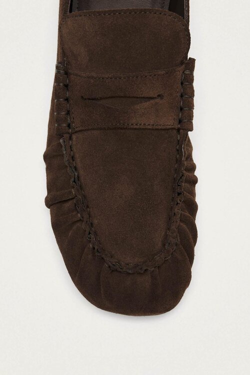 ALOHAS Brown Aven Wildleder-Loafers