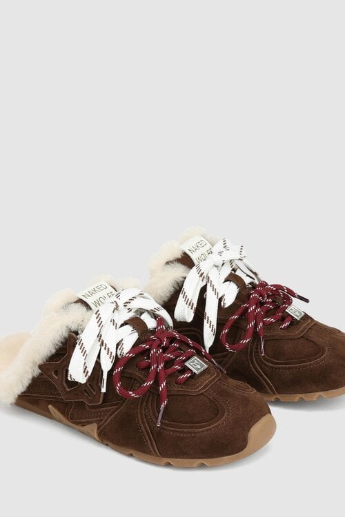 Naked Wolfe Sneaker Mule Braun