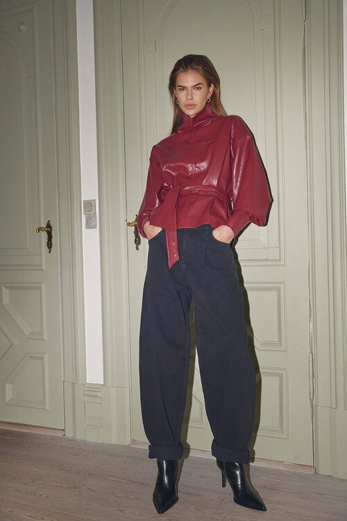 Co'couture Akira Barrel Jeans schwarz