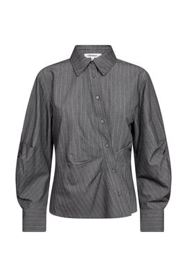 Co'couture Lyvia Asy Pin Shirt grau