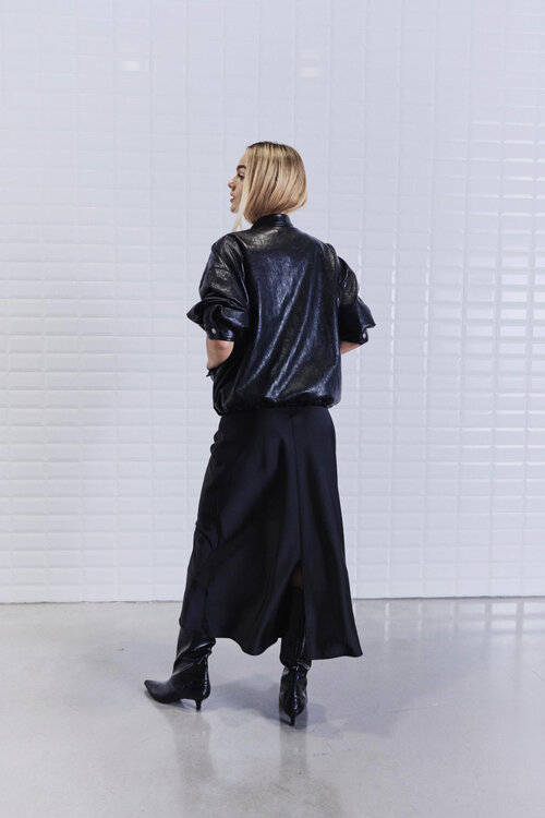 WITHBLACK Black WBLPATRIZIA VEGAN JACKET