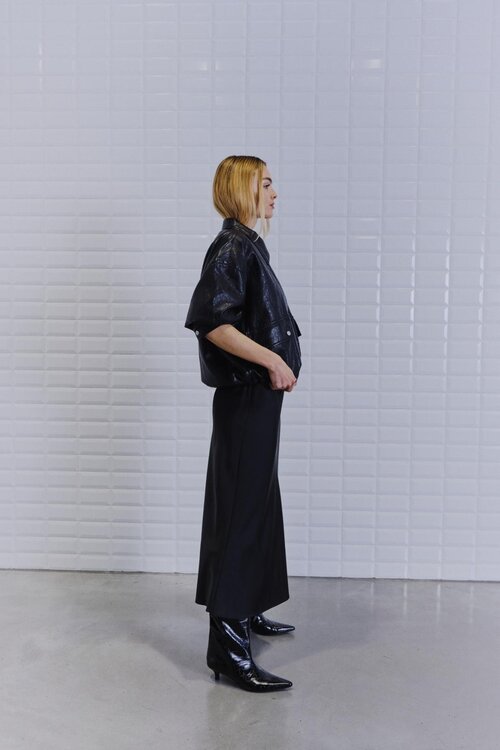 WITHBLACK Black WBLPATRIZIA VEGAN JACKET