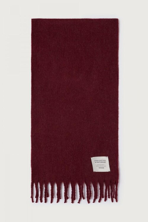 American Vintage Zinaco Schal bordeauxrot