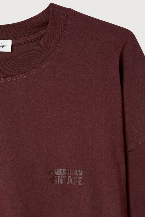 American Vintage Gixy T-shirt bordeauxrot