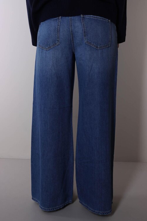 Cambio Blaue Pallazo Advance Wide Leg Jeans