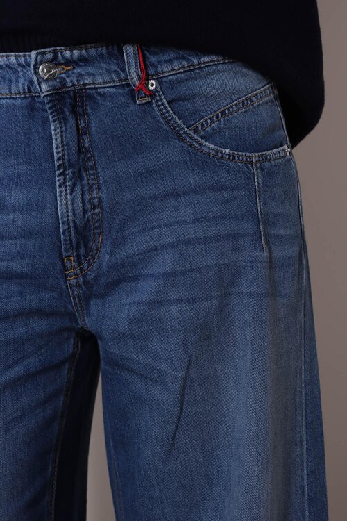 Cambio Blaue Pallazo Advance Wide Leg Jeans