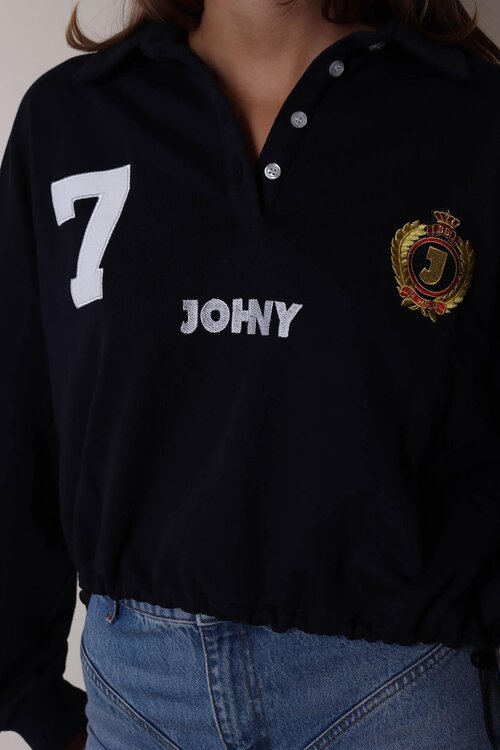 Johny Polo-Pullover Marineblau