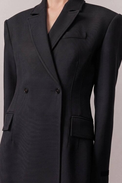 Herskind Ultralanger Blazer grau