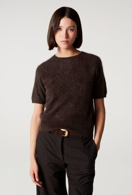 Absolut Cashmere Amaya Kurzarm Pullover Braun