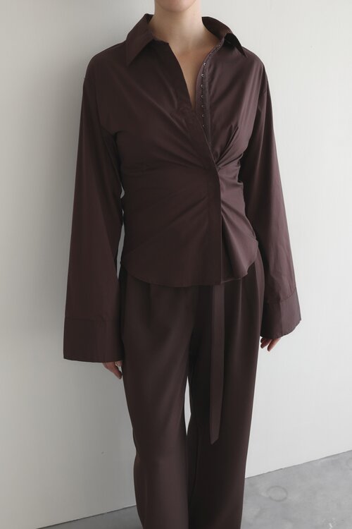 Club L'avenir Sora Bluse Aubergine