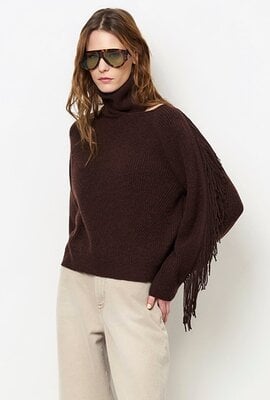 Dante 6 Siega Fransen Pullover braun