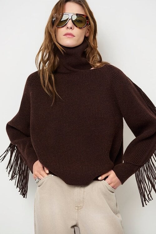 Dante 6 Siega Fransen Pullover braun