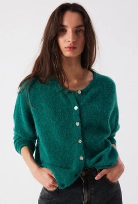 American Vintage Vitow Strickjacke Grün