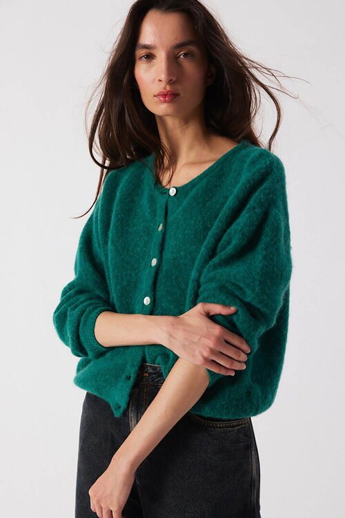American Vintage Vitow Strickjacke Grün