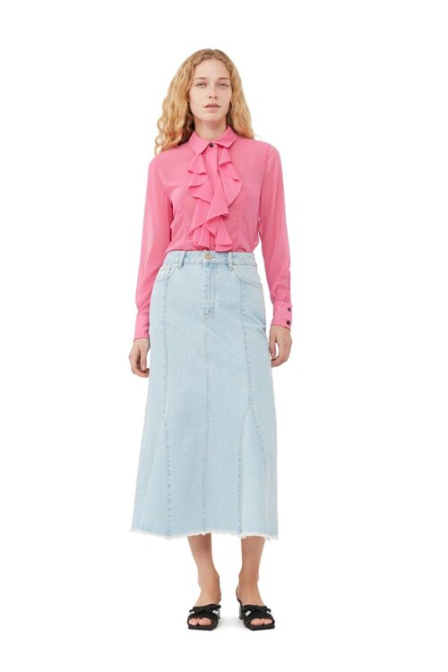 Ganni Bluse Rüschen