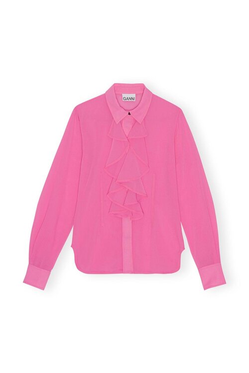 Ganni Bluse Rüschen