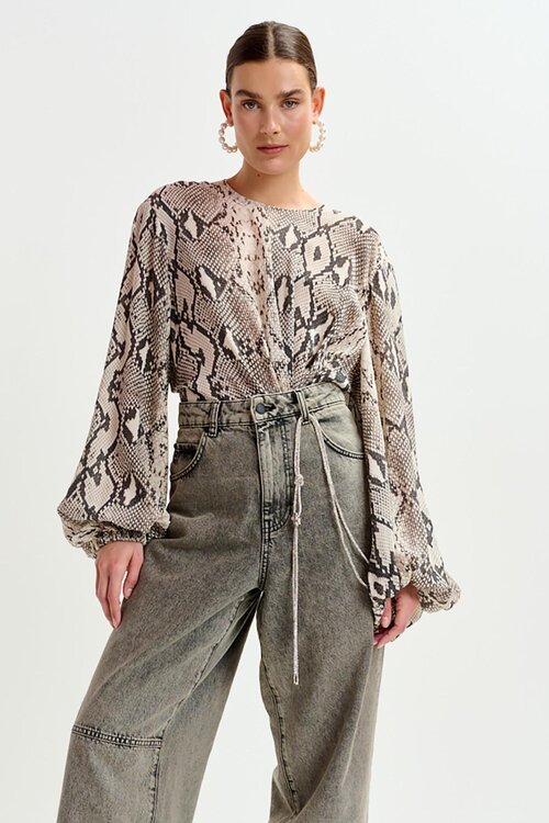 Essentiel Antwerp Ballonärmelbluse