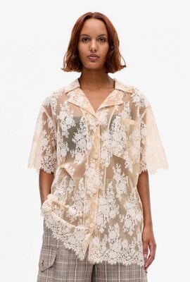 Baum Und Pferdgarten Shirt aus Spitze
