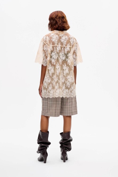 Baum Und Pferdgarten Shirt aus Spitze