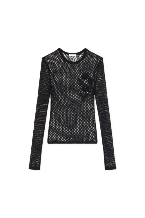 Ganni Mesh-Shirt