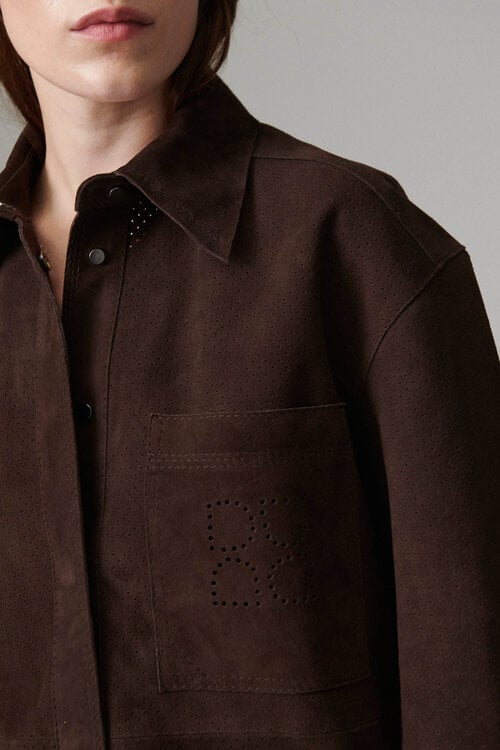 Day Birger et Mikkelsen Blusenjacke Wildleder