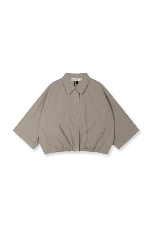 10Days weite Crinkle-Jacke fog