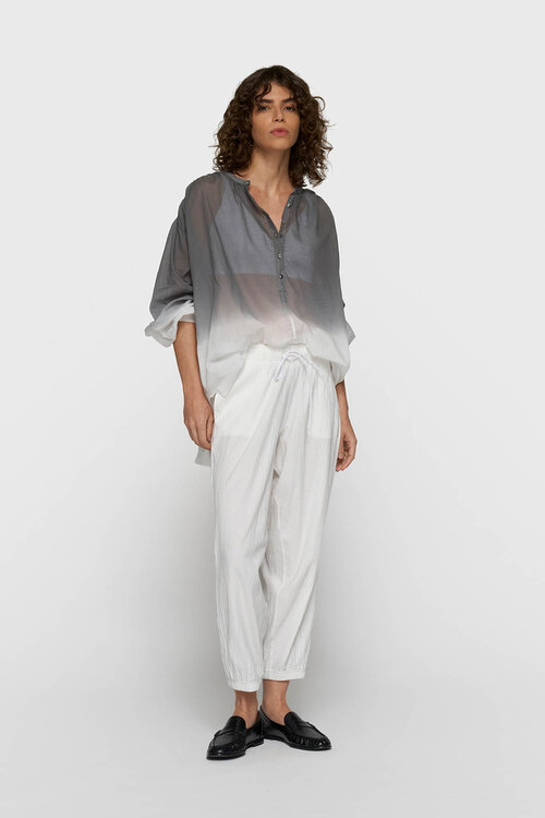 10Days Dip-Dye-Bluse Mid Grey