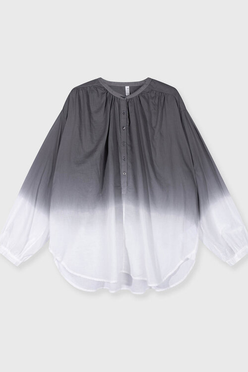 10Days Dip-Dye-Bluse Mid Grey