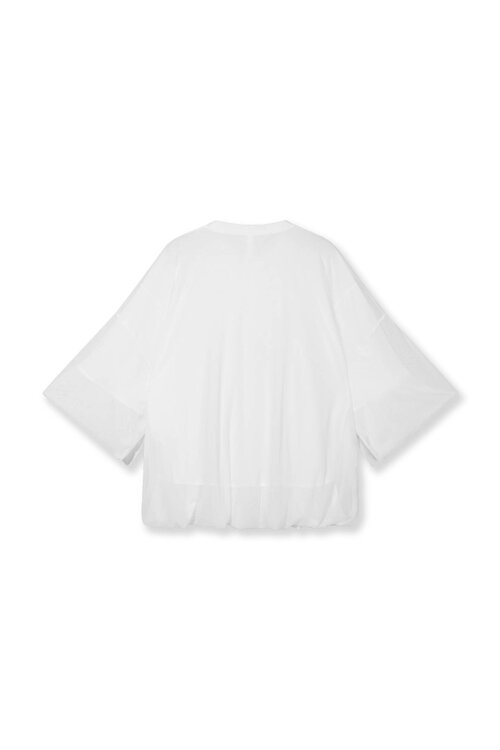10Days Mesh Balloon Tee Ecru